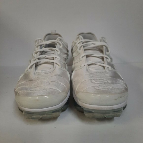 Nike Air Vapormax Plus Triple White Pure Platinum Grey Sneakers Shoe Men Size 12 main image 7